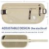 imageVENTURE 4TH Slim Minimalist Design RFID Money Belt with RFID Blocking Sleeves for Men and Women  Ideal for Keeping Your Cash Credit Card Passport Phone Secure When Traveling  BrownBeige