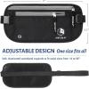 imageVENTURE 4TH Slim Minimalist Design RFID Money Belt with RFID Blocking Sleeves for Men and Women  Ideal for Keeping Your Cash Credit Card Passport Phone Secure When Traveling  BrownBlack