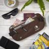 imageVENTURE 4TH Slim Minimalist Design RFID Money Belt with RFID Blocking Sleeves for Men and Women  Ideal for Keeping Your Cash Credit Card Passport Phone Secure When Traveling  BrownBrown