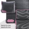 imageVENTURE 4TH Travel Blanket Pillow  Premium UltraSoft ampamp Warm 2in1 Blanket or Pillow for Airplane Car ampamp Bus  Compact Lightweight ampamp Portable  LintFree No Shedding No Pilling  PinkGraypink