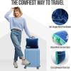 imageVENTURE 4TH Travel Blanket Pillow  Premium UltraSoft ampamp Warm 2in1 Blanket or Pillow for Airplane Car ampamp Bus  Compact Lightweight ampamp Portable  LintFree No Shedding No Pilling  PinkNavyteal