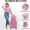 imageVENTURE 4TH Travel Blanket Pillow  Premium UltraSoft ampamp Warm 2in1 Blanket or Pillow for Airplane Car ampamp Bus  Compact Lightweight ampamp Portable  LintFree No Shedding No Pilling  PinkPinkwhite