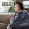 imageVENTURE 4TH Travel Blanket Pillow  Premium UltraSoft ampamp Warm 2in1 Blanket or Pillow for Airplane Car ampamp Bus  Compact Lightweight ampamp Portable  LintFree No Shedding No Pilling  PinkGraypink