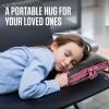 imageVENTURE 4TH Travel Blanket Pillow  Premium UltraSoft ampamp Warm 2in1 Blanket or Pillow for Airplane Car ampamp Bus  Compact Lightweight ampamp Portable  LintFree No Shedding No Pilling  PinkGraypink