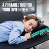 imageVENTURE 4TH Travel Blanket Pillow  Premium UltraSoft ampamp Warm 2in1 Blanket or Pillow for Airplane Car ampamp Bus  Compact Lightweight ampamp Portable  LintFree No Shedding No Pilling  PinkNavyteal