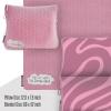 imageVENTURE 4TH Travel Blanket Pillow  Premium UltraSoft ampamp Warm 2in1 Blanket or Pillow for Airplane Car ampamp Bus  Compact Lightweight ampamp Portable  LintFree No Shedding No Pilling  PinkPinkwhite