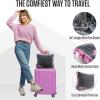imageVENTURE 4TH Travel Blanket Pillow  Premium UltraSoft ampamp Warm 2in1 Blanket or Pillow for Airplane Car ampamp Bus  Compact Lightweight ampamp Portable  LintFree No Shedding No Pilling  PinkGraypink
