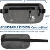 imageVENTURE 4TH Travel Money Belt  Slim Passport Holder RFID Blocking Travel Pouch to Protect Cash Credit Cards and Travel Documents BrownAsh Gray