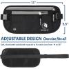 imageVENTURE 4TH Travel Money Belt  Slim Passport Holder RFID Blocking Travel Pouch to Protect Cash Credit Cards and Travel Documents BrownBlack