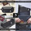 imageVENTURE 4TH Travel Money Belt  Slim Passport Holder RFID Blocking Travel Pouch to Protect Cash Credit Cards and Travel Documents BrownBlack