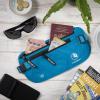 imageVENTURE 4TH Travel Money Belt  Slim Passport Holder RFID Blocking Travel Pouch to Protect Cash Credit Cards and Travel Documents BrownBlue