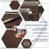 imageVENTURE 4TH Travel Money Belt  Slim Passport Holder RFID Blocking Travel Pouch to Protect Cash Credit Cards and Travel Documents BrownBrown