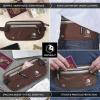 imageVENTURE 4TH Travel Money Belt  Slim Passport Holder RFID Blocking Travel Pouch to Protect Cash Credit Cards and Travel Documents BrownBrown