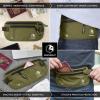 imageVENTURE 4TH Travel Money Belt  Slim Passport Holder RFID Blocking Travel Pouch to Protect Cash Credit Cards and Travel Documents BrownGreen
