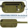 imageVENTURE 4TH Travel Money Belt  Slim Passport Holder RFID Blocking Travel Pouch to Protect Cash Credit Cards and Travel Documents BrownGreen