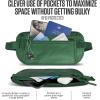 imageVENTURE 4TH Travel Money Belt  Slim Passport Holder RFID Blocking Travel Pouch to Protect Cash Credit Cards and Travel Documents BrownSleek Army Green