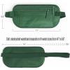 imageVENTURE 4TH Travel Money Belt  Slim Passport Holder RFID Blocking Travel Pouch to Protect Cash Credit Cards and Travel Documents BrownSleek Army Green