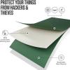 imageVENTURE 4TH Travel Money Belt  Slim Passport Holder RFID Blocking Travel Pouch to Protect Cash Credit Cards and Travel Documents BrownSleek Army Green