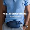 imageVENTURE 4TH Travel Money Belt  Slim Passport Holder RFID Blocking Travel Pouch to Protect Cash Credit Cards and Travel Documents BrownSleek Beige