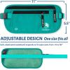 imageVENTURE 4TH Travel Money Belt  Slim Passport Holder RFID Blocking Travel Pouch to Protect Cash Credit Cards and Travel Documents BrownTurquoise