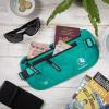 imageVENTURE 4TH Travel Money Belt  Slim Passport Holder RFID Blocking Travel Pouch to Protect Cash Credit Cards and Travel Documents BrownTurquoise