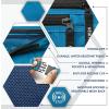 imageVENTURE 4TH Travel Money Belt  Slim Passport Holder RFID Blocking Travel Pouch to Protect Cash Credit Cards and Travel Documents GrayBlue