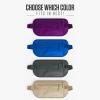 imageVENTURE 4TH Travel Money Belt  Slim Passport Holder RFID Blocking Travel Pouch to Protect Cash Credit Cards and Travel Documents GraySleek Purple