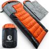 imageVENTURE 4TH Backpacking Sleeping Bag  XXL Double and Single Sizes  Lightweight Warm ampamp Cold Weather Sleeping Bags for Adults Kids ampamp Couples  Ideal for Hiking Camping ampamp Outdoor Adventures45lbs  OrangeGray