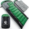 imageVENTURE 4TH Backpacking Sleeping Bag  XXL Double and Single Sizes  Lightweight Warm ampamp Cold Weather Sleeping Bags for Adults Kids ampamp Couples  Ideal for Hiking Camping ampamp Outdoor Adventures45lbs  GreenGray