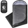 imageVENTURE 4TH Backpacking Sleeping Bag  XXL Double and Single Sizes  Lightweight Warm ampamp Cold Weather Sleeping Bags for Adults Kids ampamp Couples  Ideal for Hiking Camping ampamp Outdoor Adventures30lbs  BlackSilver