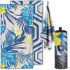 imageVENTURE 4TH Microfiber Beach Towel QuickDry Compact SandFree Absorbent Sandproof and Lightweight  Perfect for Camping Beach and Roadtrips Midnight Bloom Design  35x78 inchesHibiscus