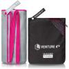 imageVENTURE 4TH Quick Dry Travel Towel  Fast Drying Ultra Soft Microfiber Towels  Essential for Camping Backpacking Yoga Swimming Gym Sports and Beach  3 Compact SizesGray Pink