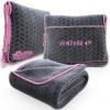 imageVENTURE 4TH Travel Blanket Pillow  Premium UltraSoft ampamp Warm 2in1 Blanket or Pillow for Airplane Car ampamp Bus  Compact Lightweight ampamp Portable  LintFree No Shedding No Pilling  PinkGraypink