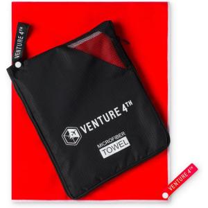 imageVENTURE 4TH Quick Dry Travel Towel  Fast Drying Ultra Soft Microfiber Towels  Essential for Camping Backpacking Yoga Swimming Gym Sports and Beach  3 Compact SizesRed White