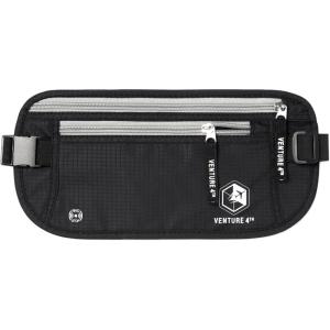 imageVENTURE 4TH Travel Money Belt  Slim Passport Holder RFID Blocking Travel Pouch to Protect Cash Credit Cards and Travel Documents BrownBlack