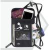 imageVENTURE 4TH Passport Holder Neck Wallet with RFID Blocking Nylon Lining  Hidden Neck Pouch for Travel Sleek BlackBlack