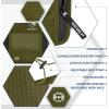 imageVENTURE 4TH Passport Holder Neck Wallet with RFID Blocking Nylon Lining  Hidden Neck Pouch for Travel Sleek BlackGreen