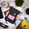 imageVENTURE 4TH Passport Holder Neck Wallet with RFID Blocking Nylon Lining  Hidden Neck Pouch for Travel Sleek BlackPure Black
