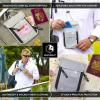 imageVENTURE 4TH Passport Holder Neck Wallet with RFID Blocking Nylon Lining  Hidden Neck Pouch for Travel Sleek BlackSilver