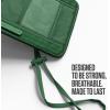 imageVENTURE 4TH Passport Holder Neck Wallet with RFID Blocking Nylon Lining  Hidden Neck Pouch for Travel Sleek BlackSleek Army Green