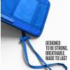 imageVENTURE 4TH Passport Holder Neck Wallet with RFID Blocking Nylon Lining  Hidden Neck Pouch for Travel Sleek BlackSleek Blue