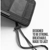 imageVENTURE 4TH Passport Holder Neck Wallet with RFID Blocking Nylon Lining  Hidden Neck Pouch for Travel Sleek BlackSleek Gray