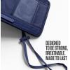 imageVENTURE 4TH Passport Holder Neck Wallet with RFID Blocking Nylon Lining  Hidden Neck Pouch for Travel Sleek BlackSleek Navy Blue