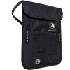 imageVENTURE 4TH Passport Holder Neck Wallet with RFID Blocking Nylon Lining  Hidden Neck Pouch for Travel Sleek BlackPure Black