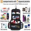 imageVENTURE 4TH Hanging Travel Toiletry Bag for Women ampamp Men  Travel Organizer with Expandable Compartments ampamp Removable Clear Pouch for Toiletries BeigeBlack