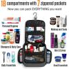 imageVENTURE 4TH Hanging Travel Toiletry Bag for Women ampamp Men  Travel Organizer with Expandable Compartments ampamp Removable Clear Pouch for Toiletries BeigeGray