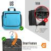 imageVENTURE 4TH Hanging Travel Toiletry Bag for Women ampamp Men  Travel Organizer with Expandable Compartments ampamp Removable Clear Pouch for Toiletries BeigeLight Blue