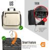 imageVENTURE 4TH Hanging Travel Toiletry Bag for Women ampamp Men  Travel Organizer with Expandable Compartments ampamp Removable Clear Pouch for Toiletries BeigeBeige