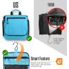 imageVENTURE 4TH Hanging Travel Toiletry Bag for Women ampamp Men  Travel Organizer with Expandable Compartments ampamp Removable Clear Pouch for Toiletries BeigeTiffany Blue