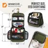 imageVENTURE 4TH Hanging Travel Toiletry Bag for Women ampamp Men  Travel Organizer with Expandable Compartments ampamp Removable Clear Pouch for Toiletries BeigeForest Green